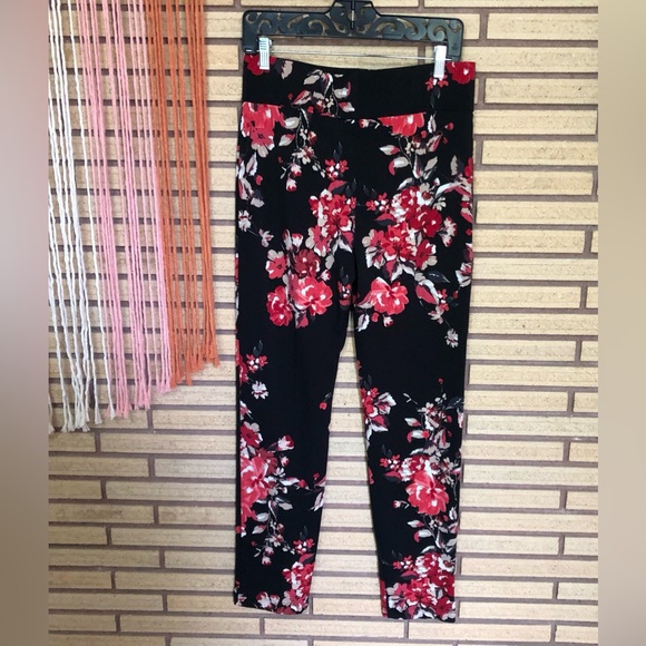 Floral Pull-On Pants - Size 8 - NEW - Frank Lyman - Floral Leggings - Casual - Picture 2 of 8